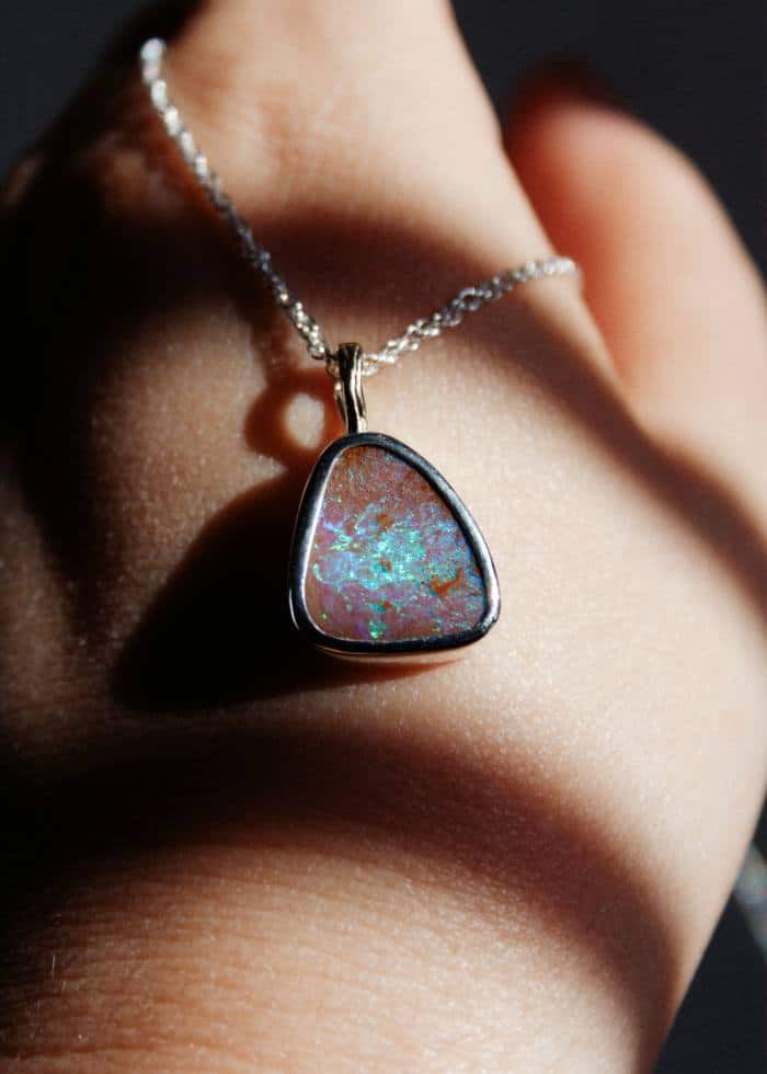 Colgante Ópalo boulder