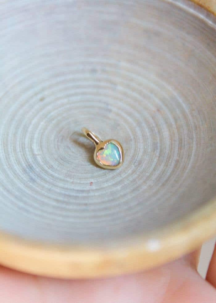 Colgante Corazón de ópalo